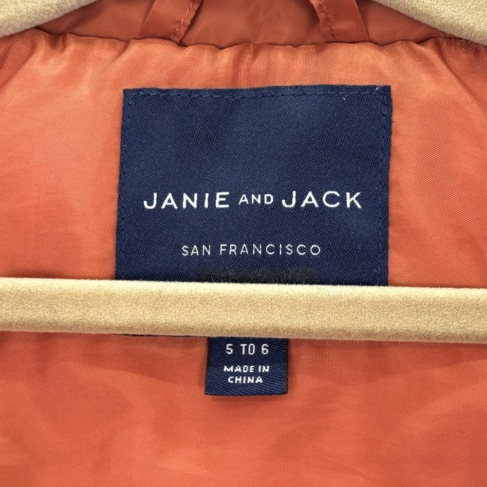 Janie and Jack little boy’s The Metropolitan quilted vest full zip copper puffer